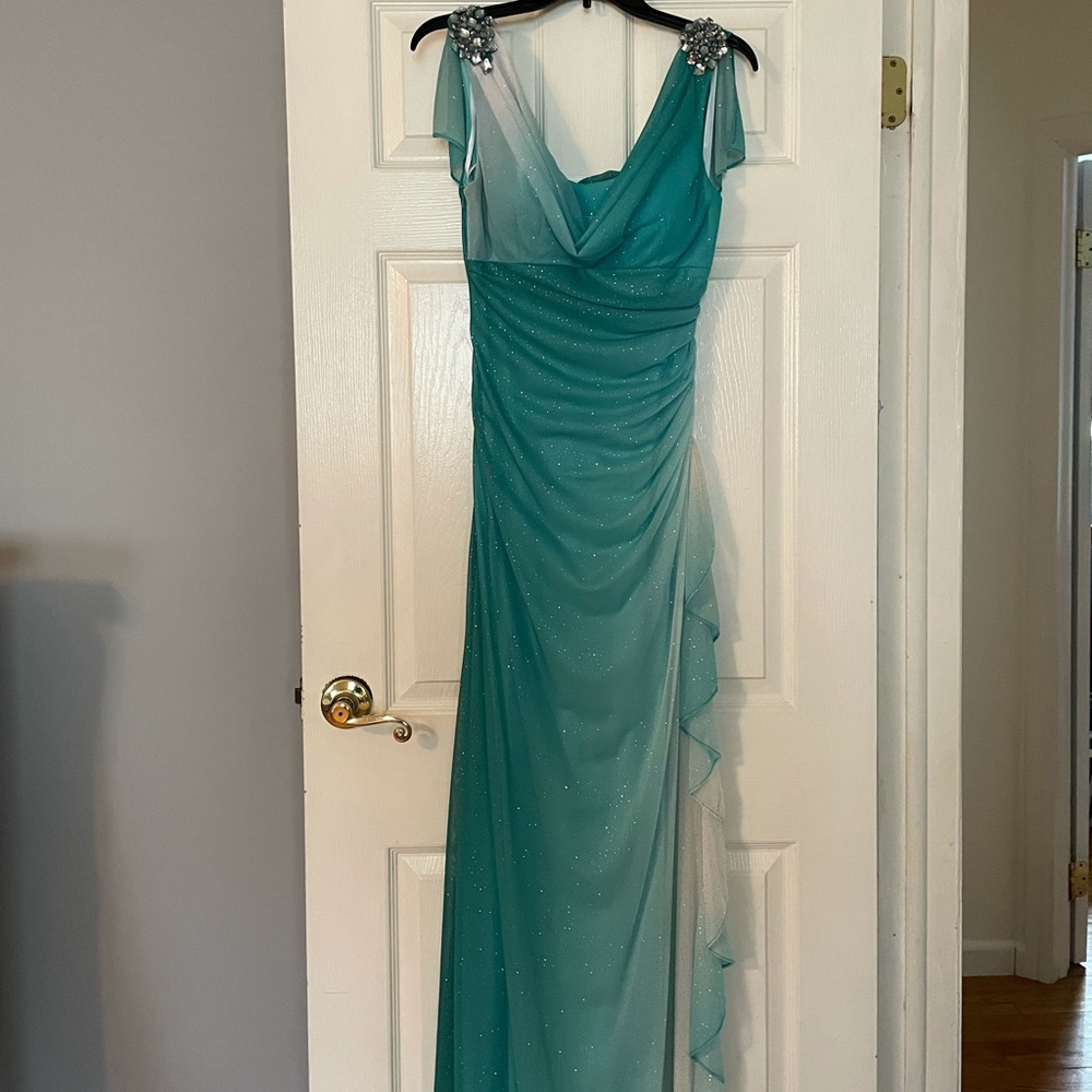 Sparkly Flowy Prom Dress